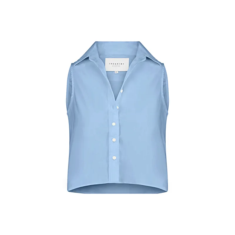 The Boxy Cropped Sleeveless Shirt sold by The Shirt by Rochelle Behrens