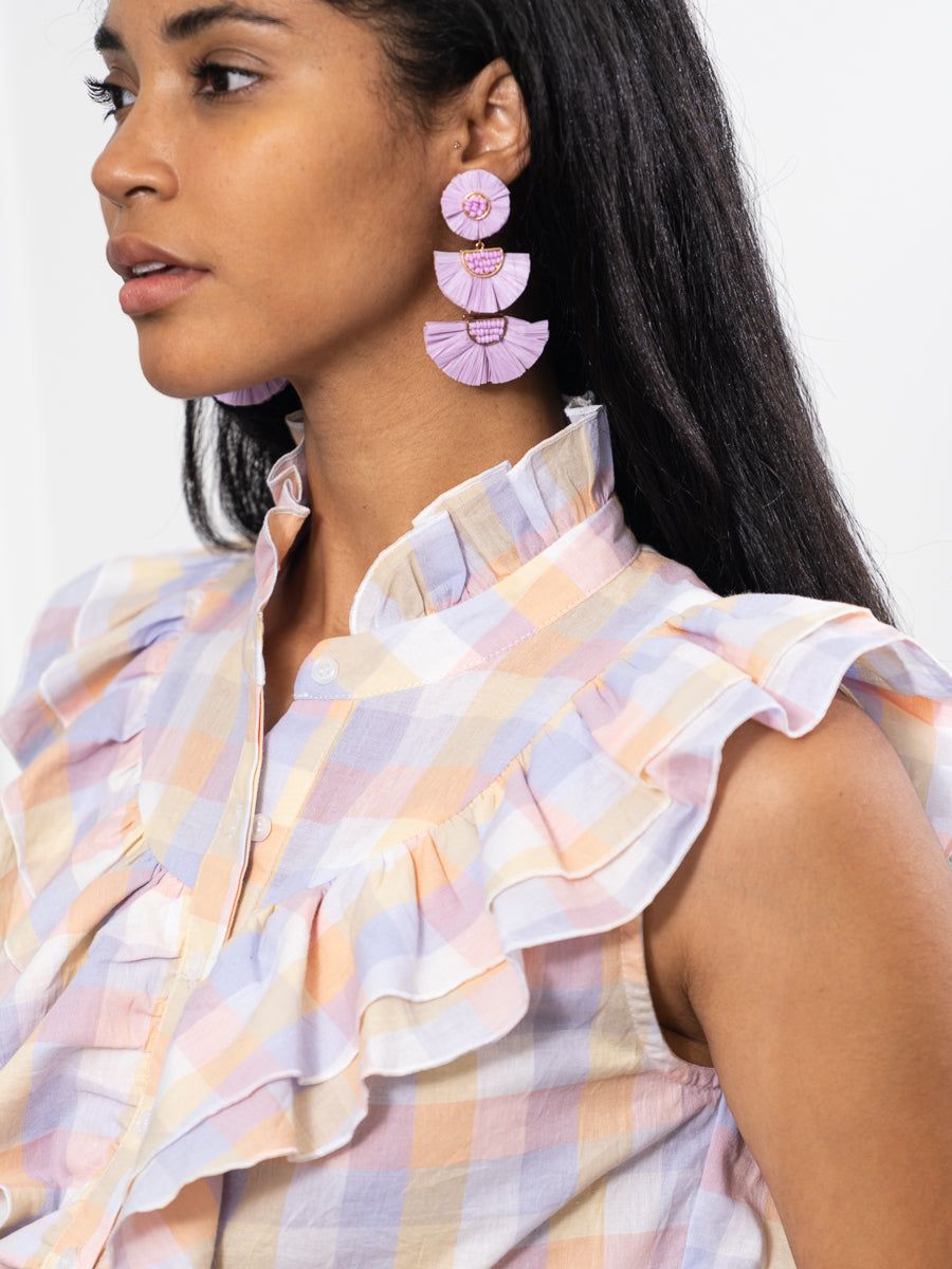 The Sleeveless Ruffled Shirt sold by The Shirt by Rochelle Behrens product image thumbnail 3