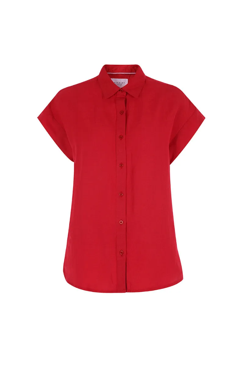 The Short Sleeve Boyfriend Shirt in Cotton sold by The Shirt by Rochelle Behrens