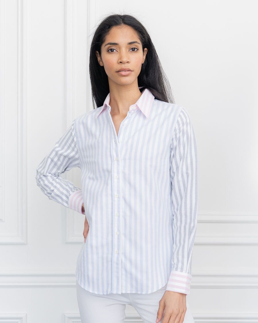 The Signature Shirt in Multi Stripe sold by The Shirt by Rochelle Behrens product image thumbnail 4