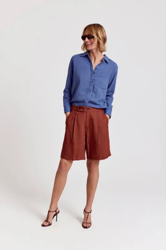 The Super Relaxed Boyfriend Shirt in Gauze sold by The Shirt by Rochelle Behrens