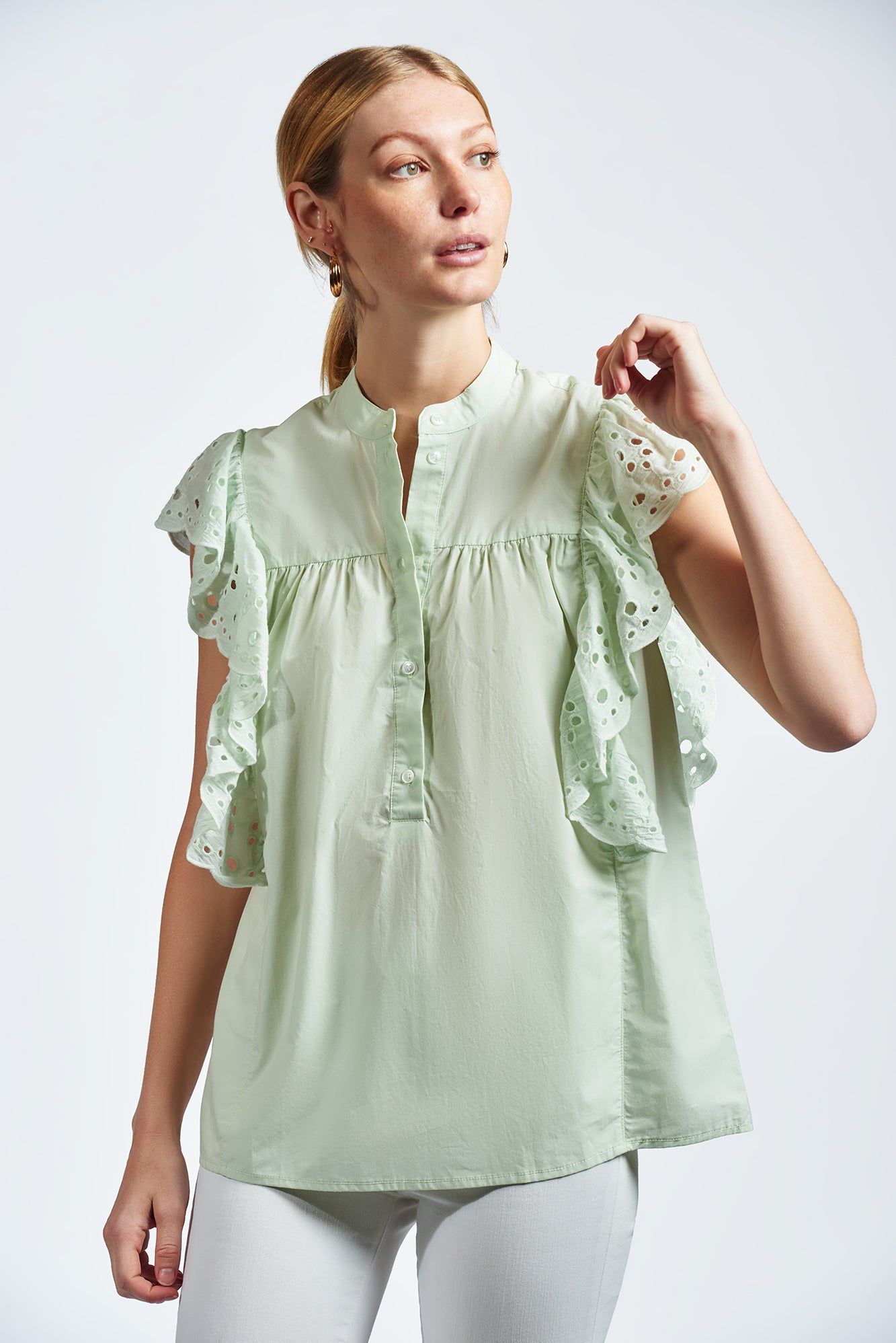 The Sleeveless Scarlett Shirt sold by The Shirt by Rochelle Behrens product image thumbnail 2