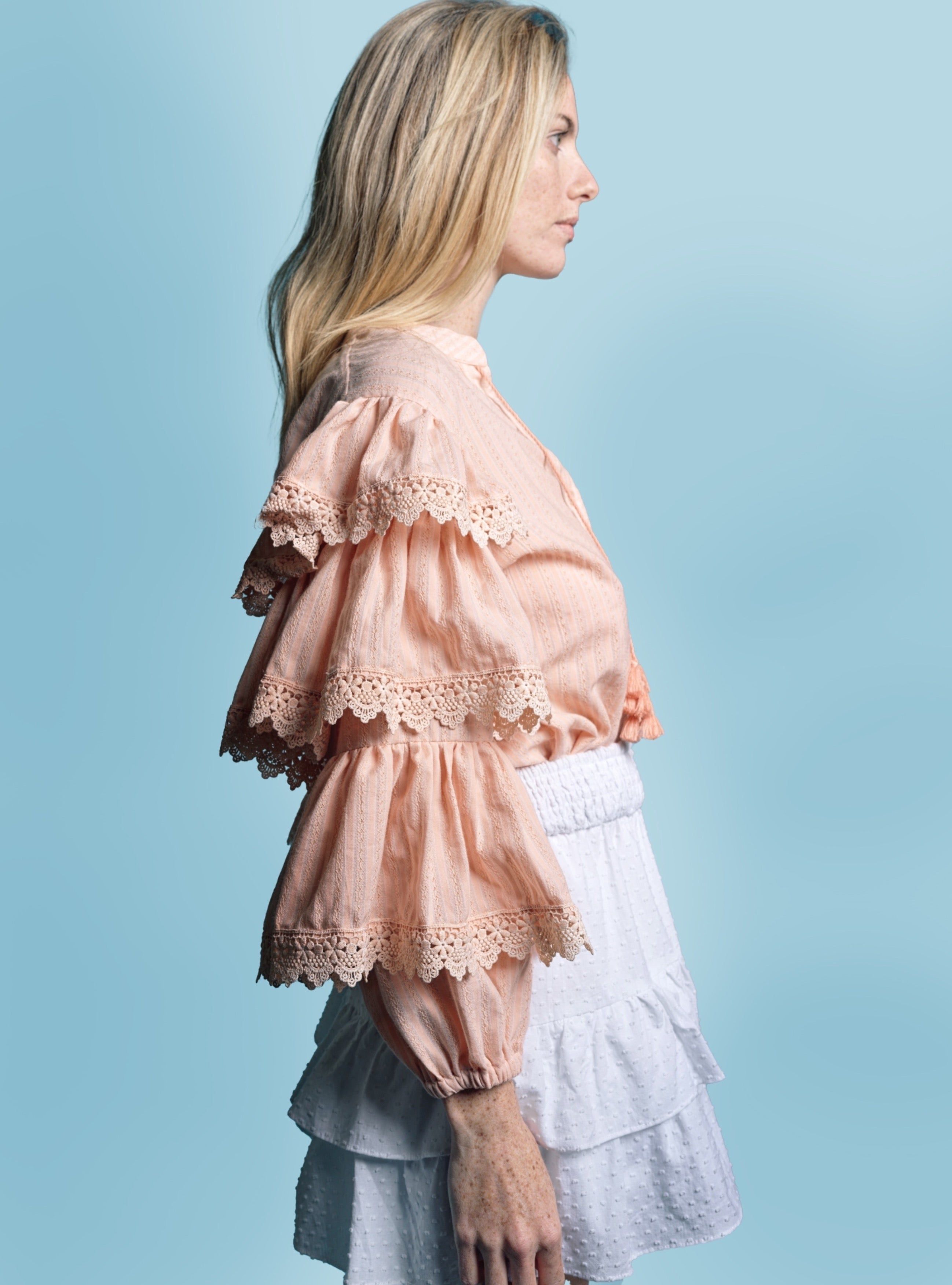 The Tiered Sleeve Shirt sold by The Shirt by Rochelle Behrens product image thumbnail 3