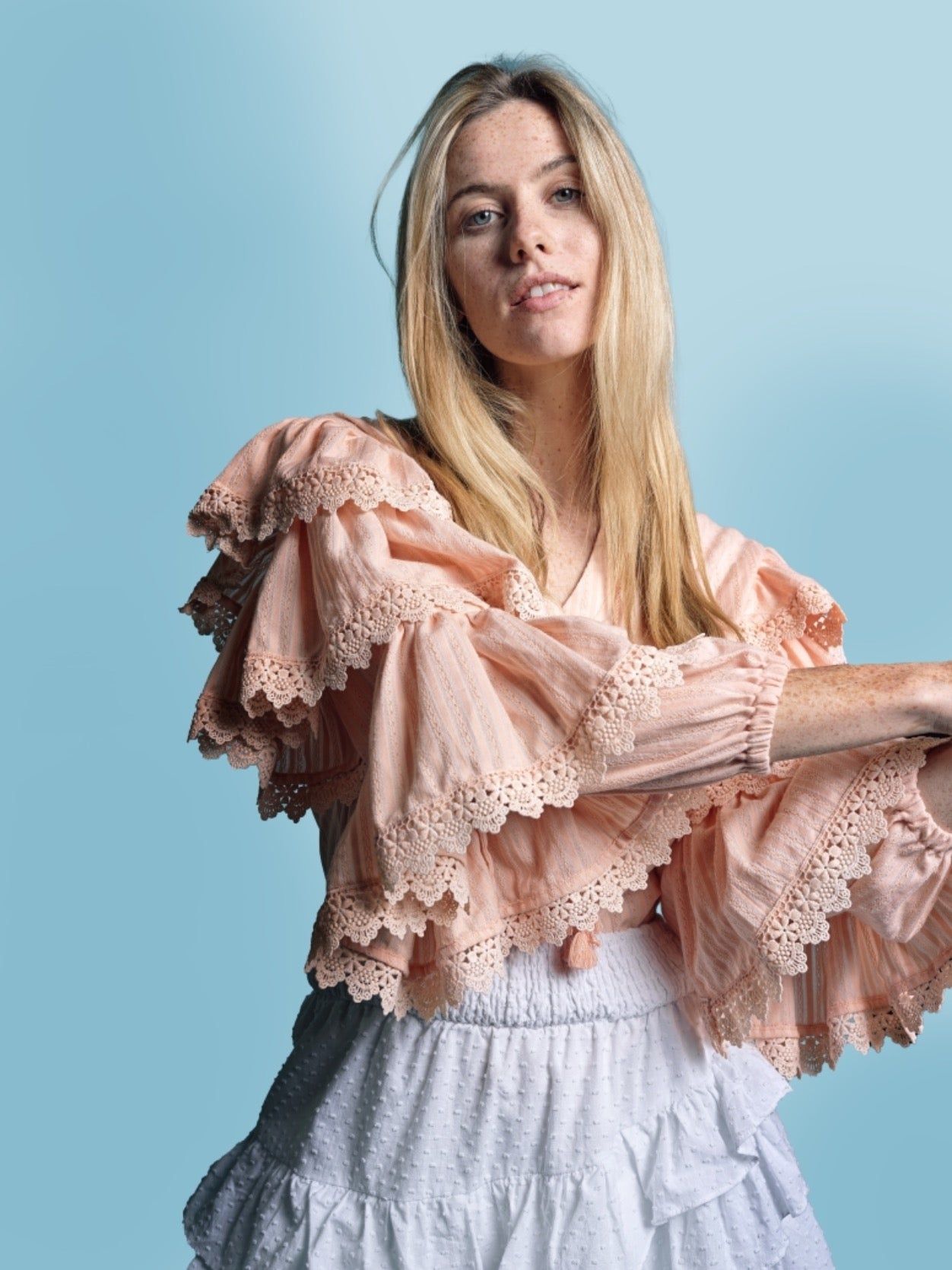 The Tiered Sleeve Shirt sold by The Shirt by Rochelle Behrens