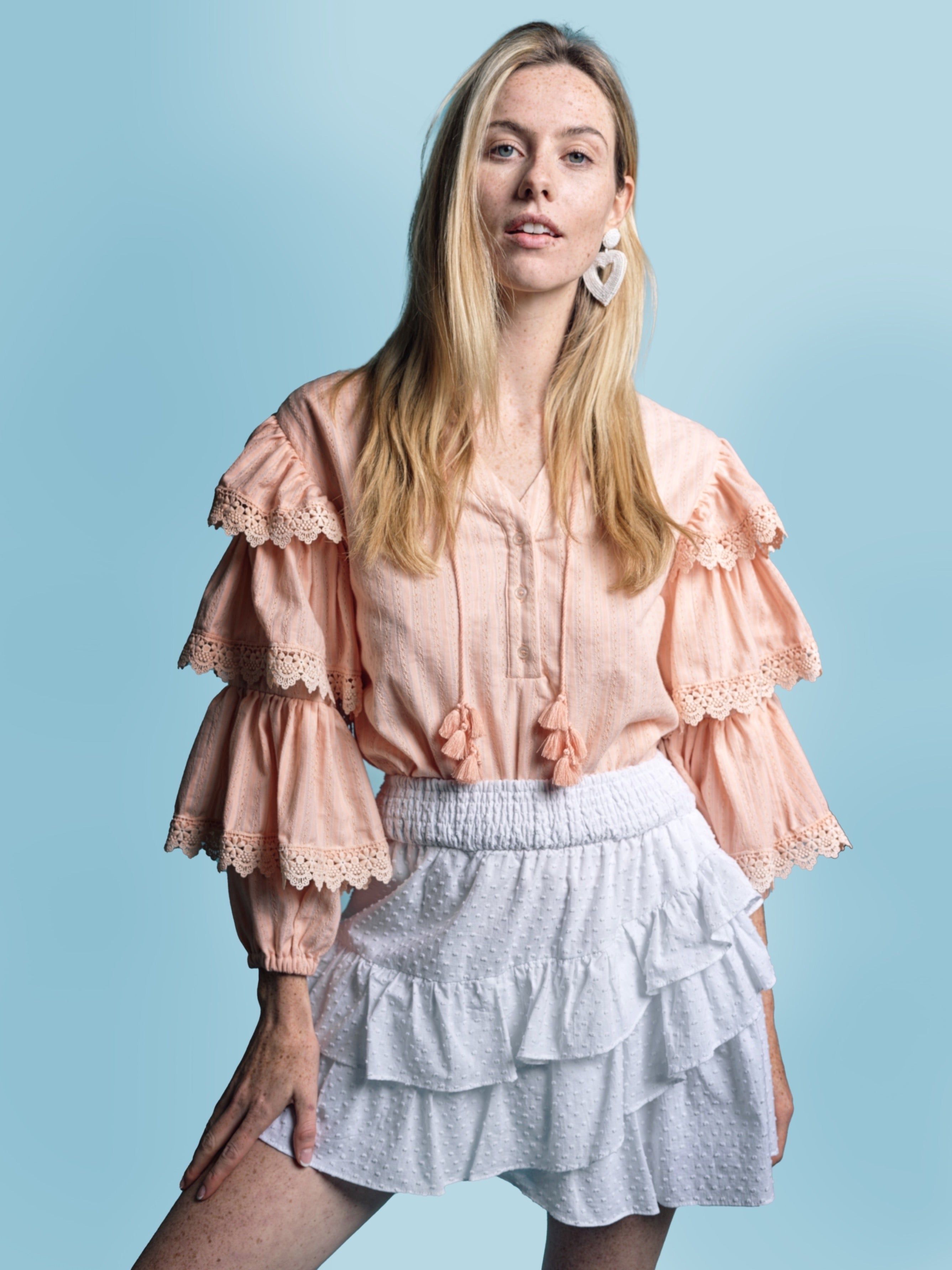 The Tiered Sleeve Shirt sold by The Shirt by Rochelle Behrens product image thumbnail 2