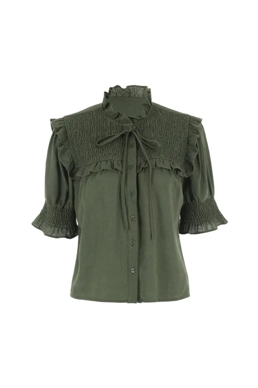 The Nicolette Shirt sold by The Shirt by Rochelle Behrens