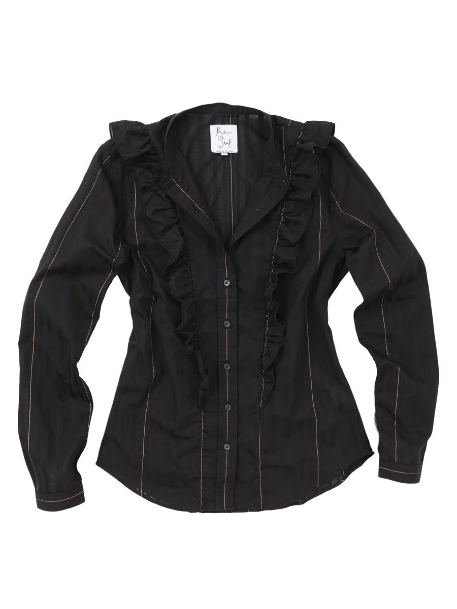 The Ruffled Shirt sold by The Shirt by Rochelle Behrens