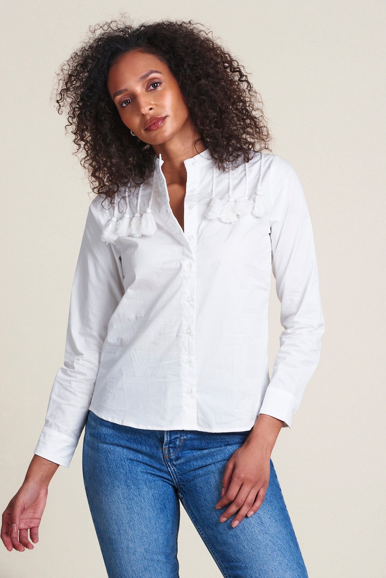 The Tassel Shirt sold by The Shirt by Rochelle Behrens