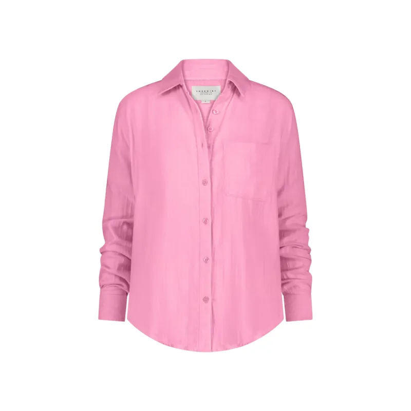 The Super Relaxed Boyfriend Shirt in Gauze sold by The Shirt by Rochelle Behrens