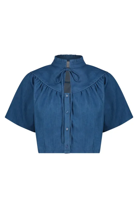 The Short Sleeve Giovanna Shirt sold by The Shirt by Rochelle Behrens