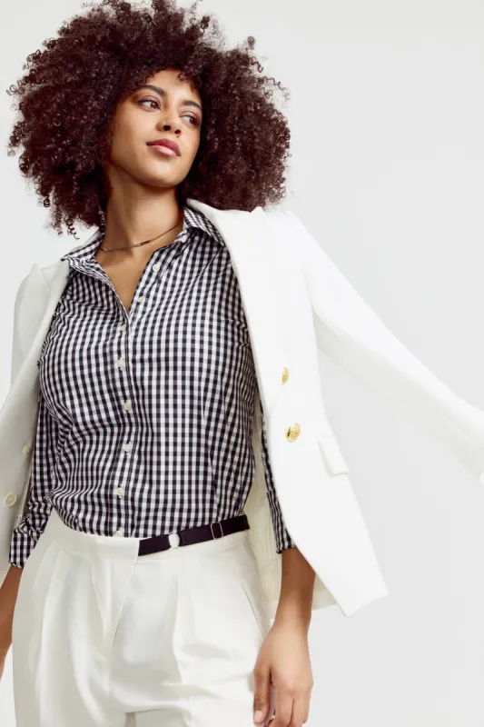 The Icon Shirt in Large Check sold by The Shirt by Rochelle Behrens