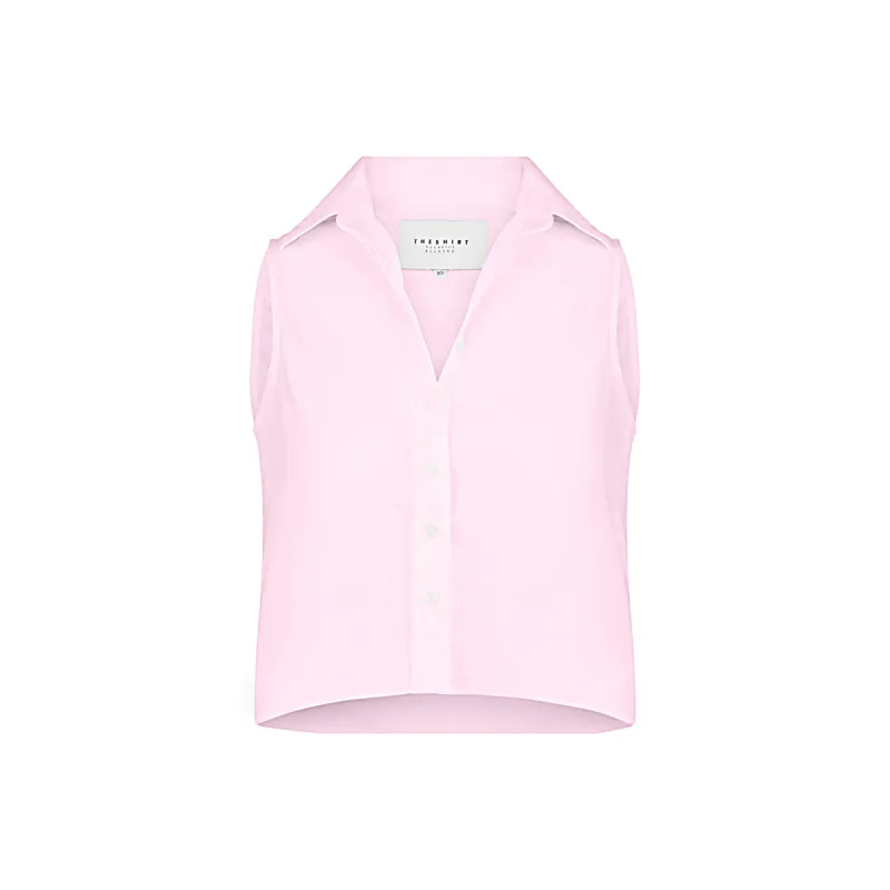 The Boxy Cropped Sleeveless Shirt sold by The Shirt by Rochelle Behrens