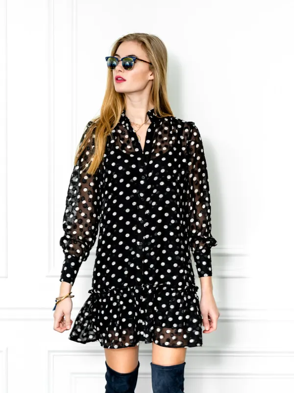 The Mini Dress with Ruffled Hem sold by The Shirt by Rochelle Behrens