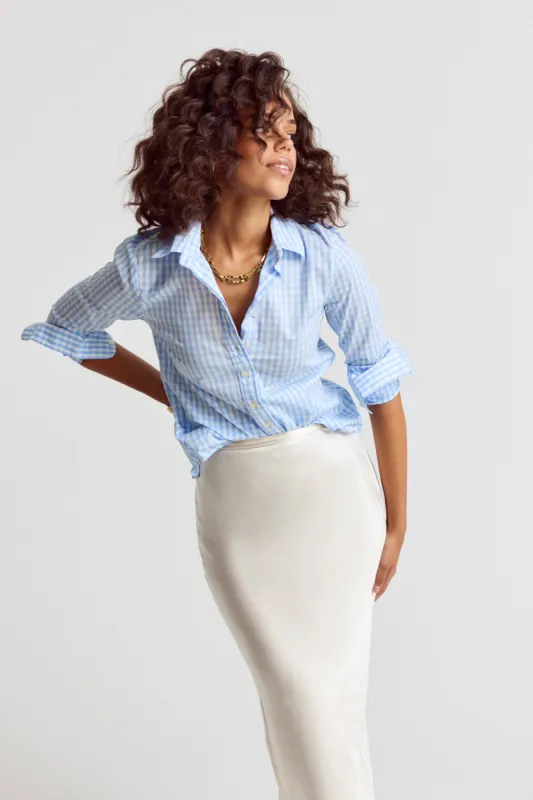 The Icon Shirt in Large Check sold by The Shirt by Rochelle Behrens