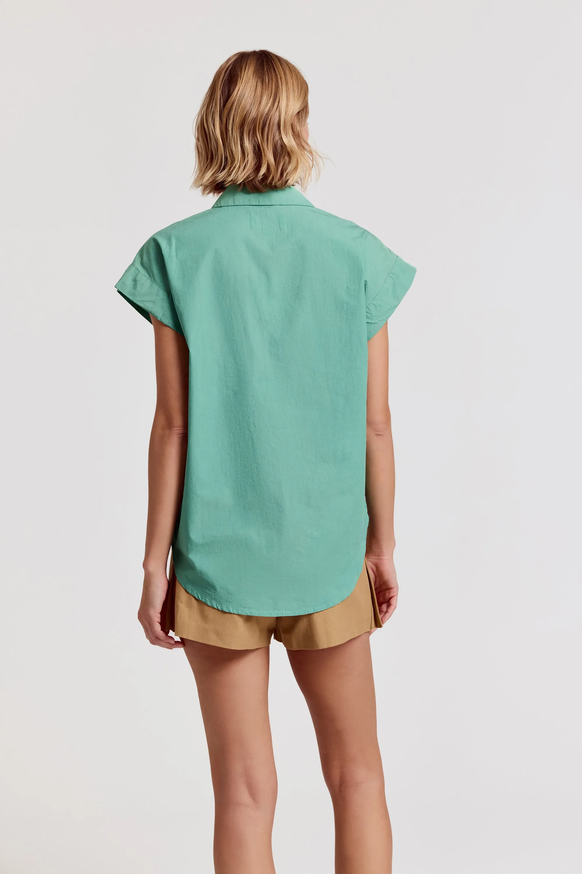 The Short Sleeve Boyfriend Shirt in Cotton sold by The Shirt by Rochelle Behrens product image thumbnail 4