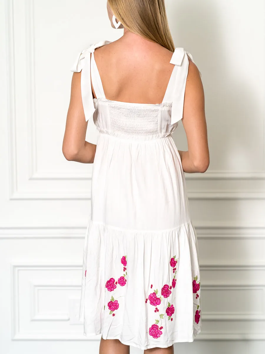 The Midi Dress in Pink Floral sold by The Shirt by Rochelle Behrens product image thumbnail 4