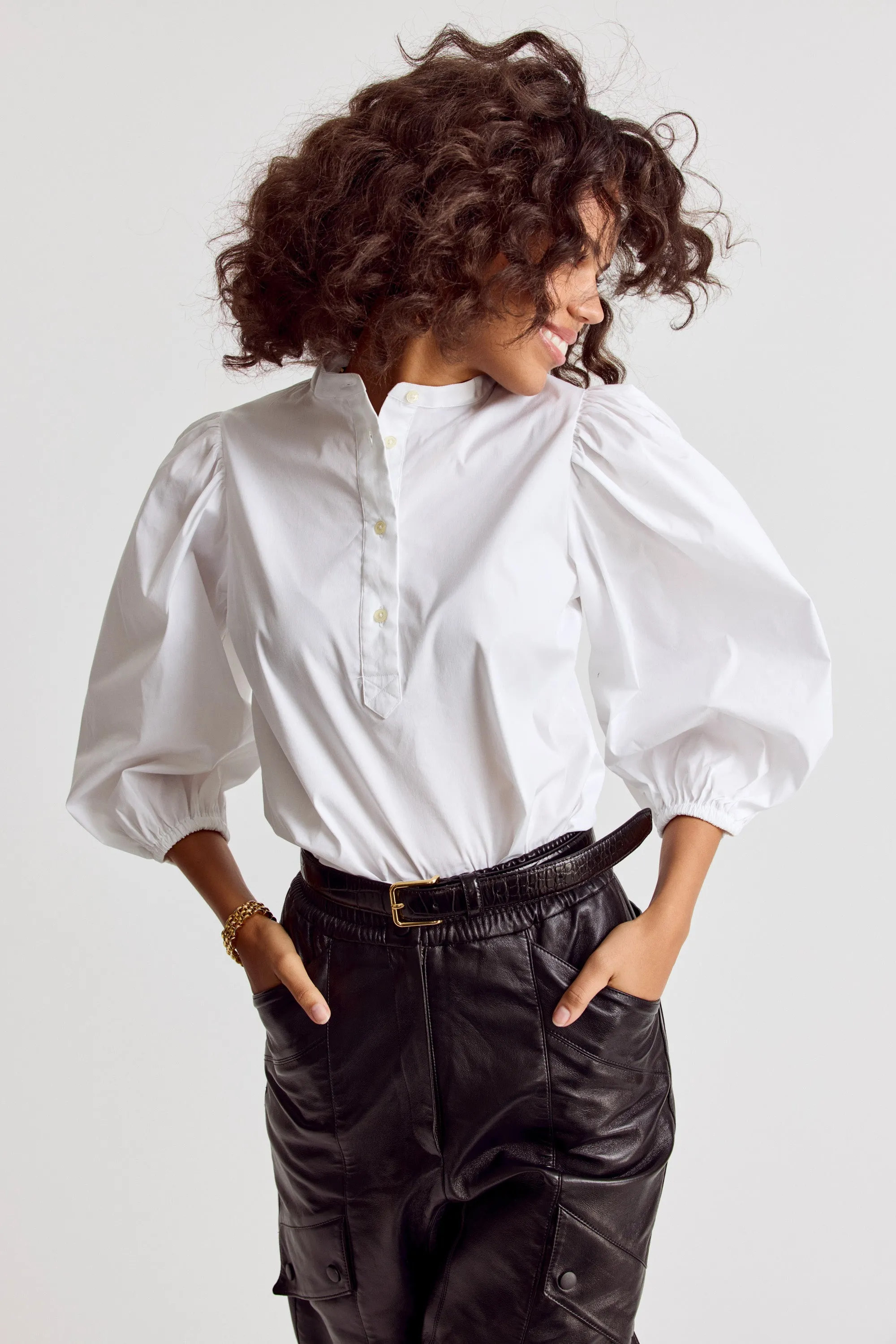 The Balloon Sleeve Shirt sold by The Shirt by Rochelle Behrens product image thumbnail 2