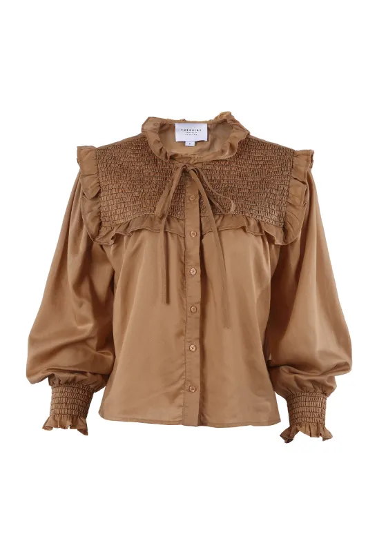 The Long Sleeve Nicolette Shirt sold by The Shirt by Rochelle Behrens