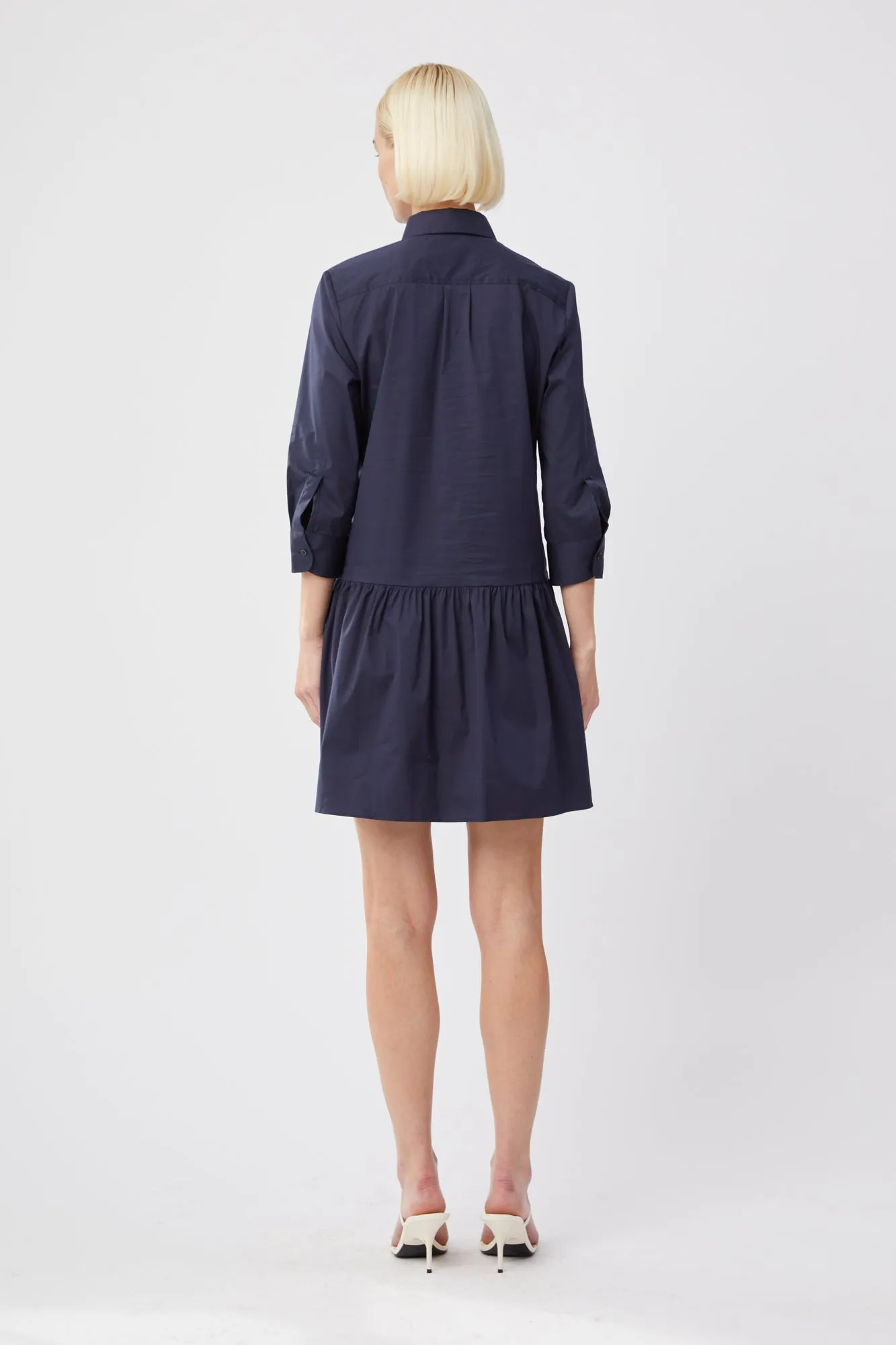 The Long Sleeve Drop Waist Shirt Dress sold by The Shirt by Rochelle Behrens product image thumbnail 4