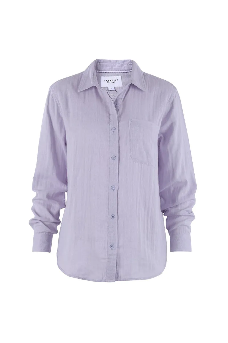 The Super Relaxed Boyfriend Shirt in Gauze sold by The Shirt by Rochelle Behrens