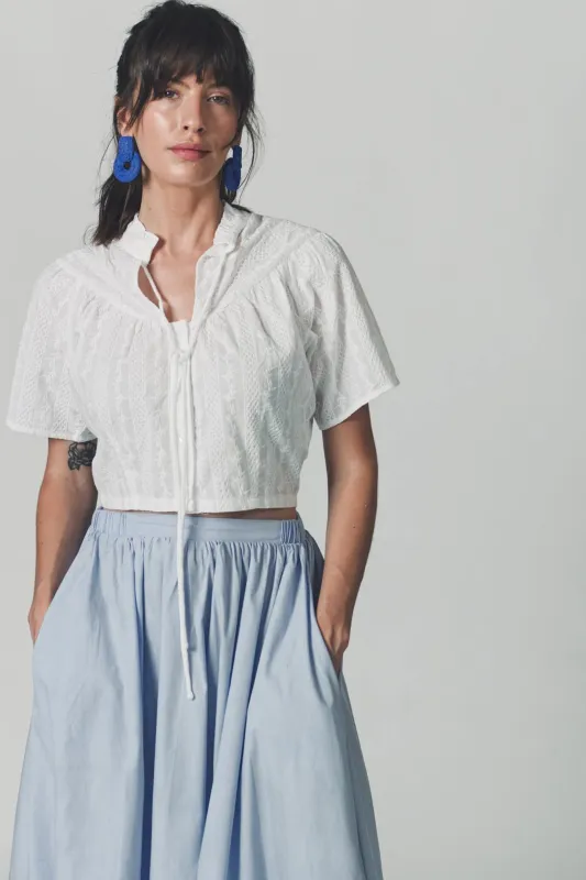 The Short Sleeve Giovanna Shirt sold by The Shirt by Rochelle Behrens