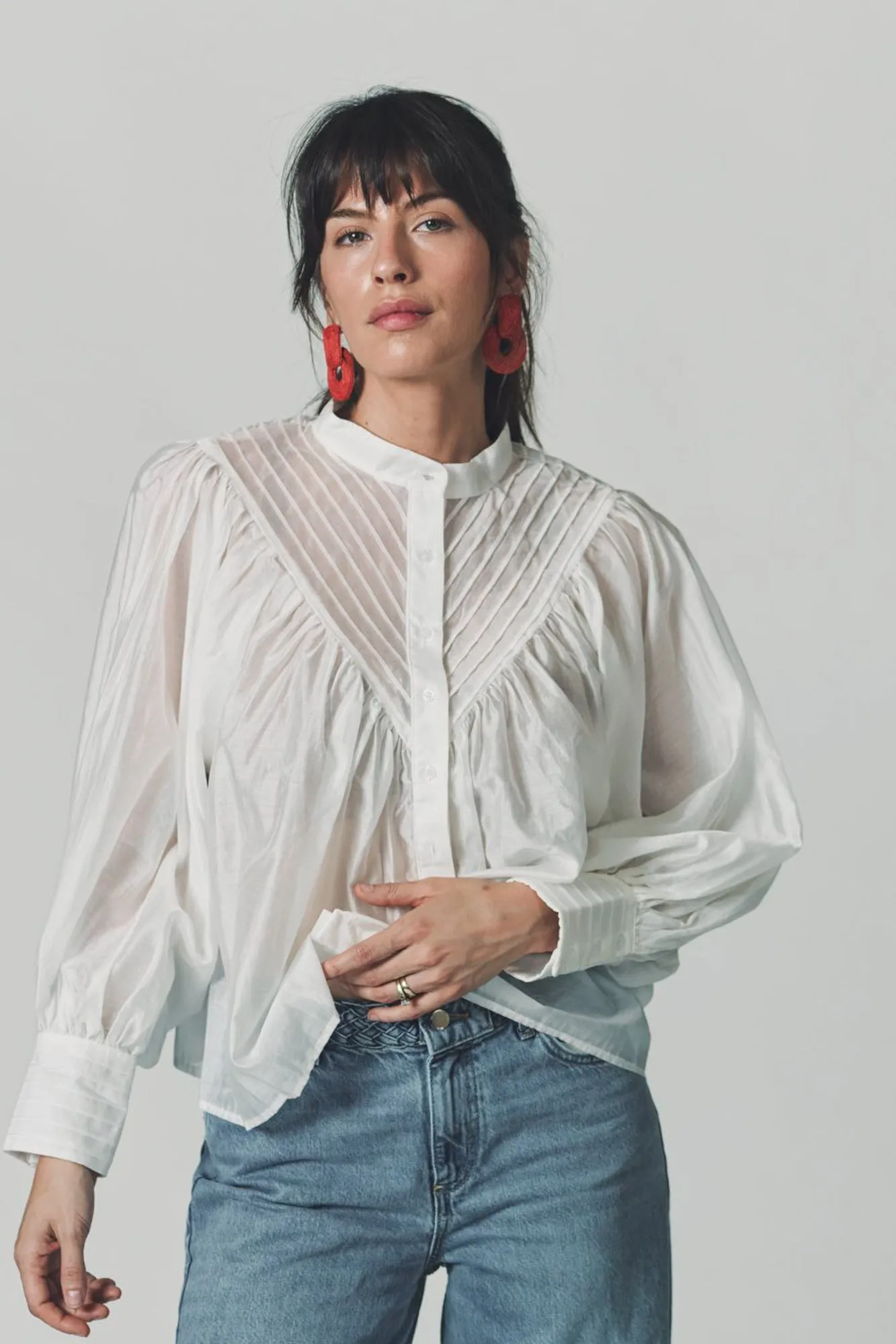 The Shiv Ruffled Shirt sold by The Shirt by Rochelle Behrens product image thumbnail 5