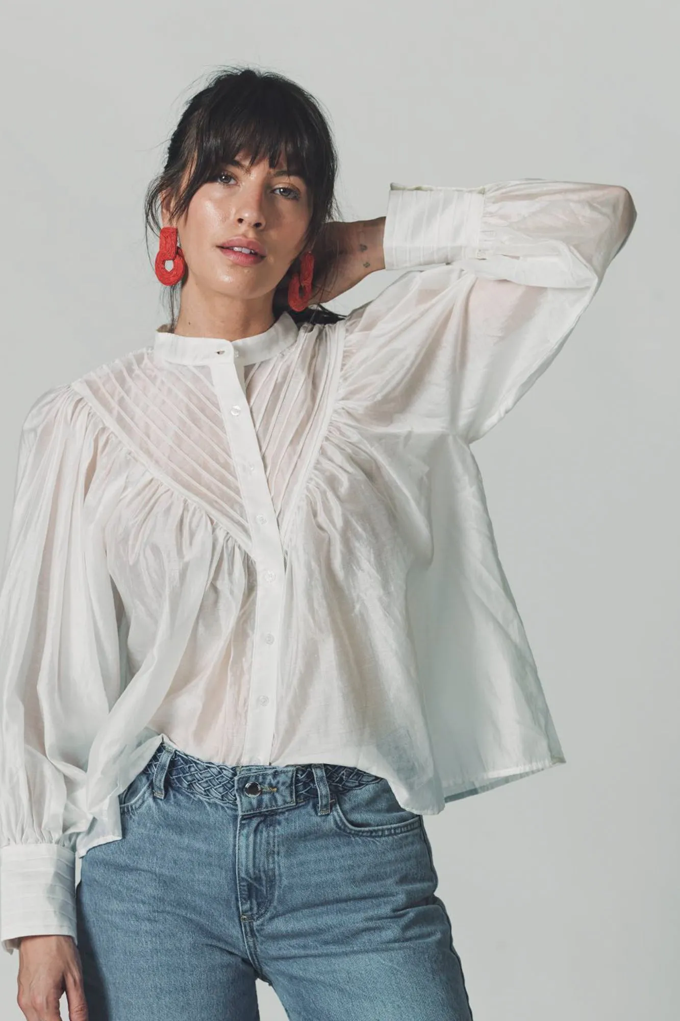 The Shiv Ruffled Shirt sold by The Shirt by Rochelle Behrens product image thumbnail 2