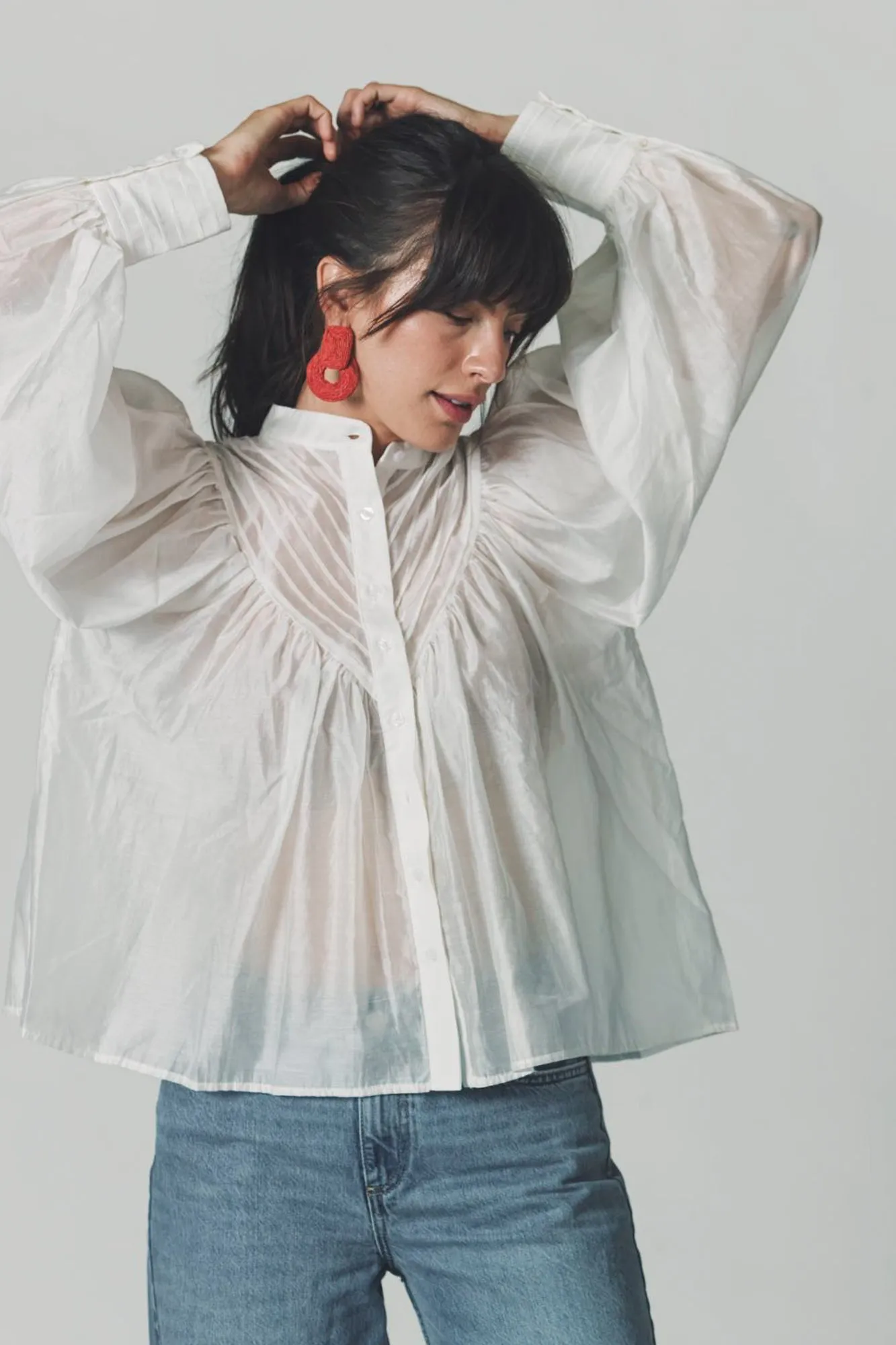 The Shiv Ruffled Shirt sold by The Shirt by Rochelle Behrens product image thumbnail 4