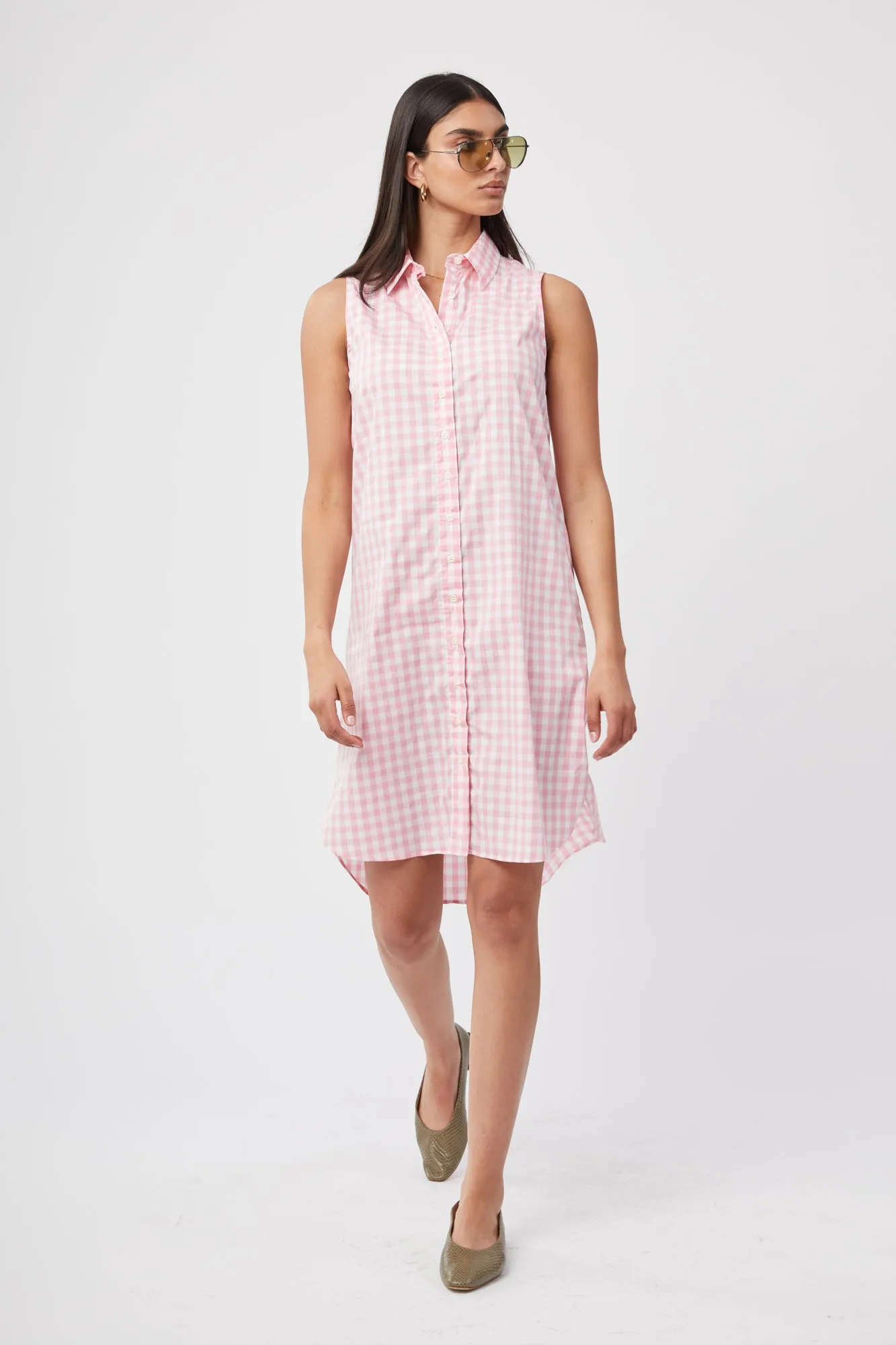 The Sleeveless Shirt Dress sold by The Shirt by Rochelle Behrens