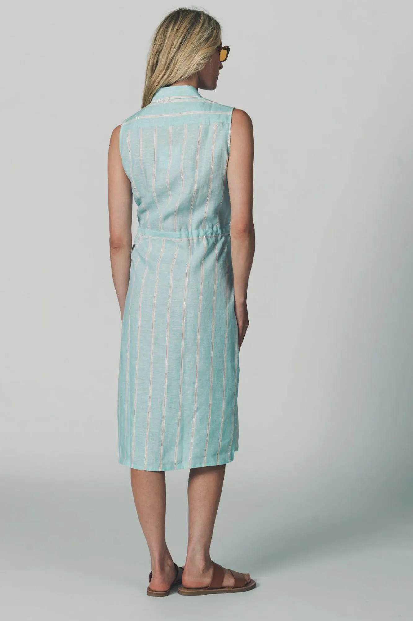 The Sleeveless Drawstring Dress sold by The Shirt by Rochelle Behrens product image thumbnail 4