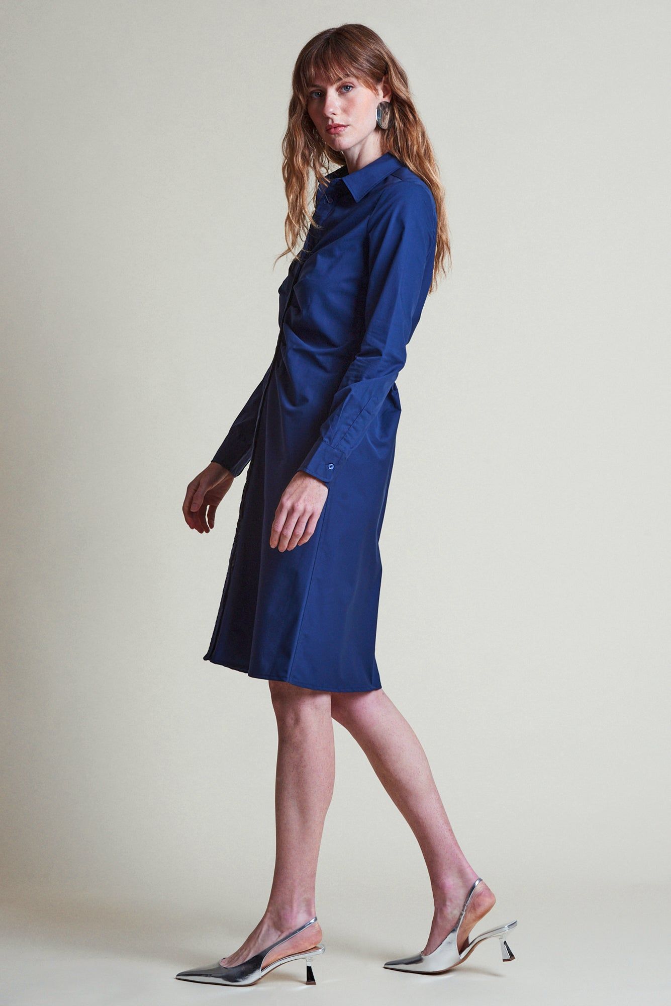 The Ruched Shirtdress sold by The Shirt by Rochelle Behrens product image thumbnail 3