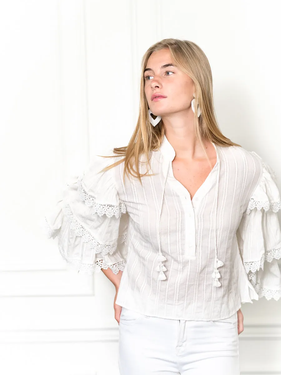 The Tiered Sleeve Shirt sold by The Shirt by Rochelle Behrens product image thumbnail 3
