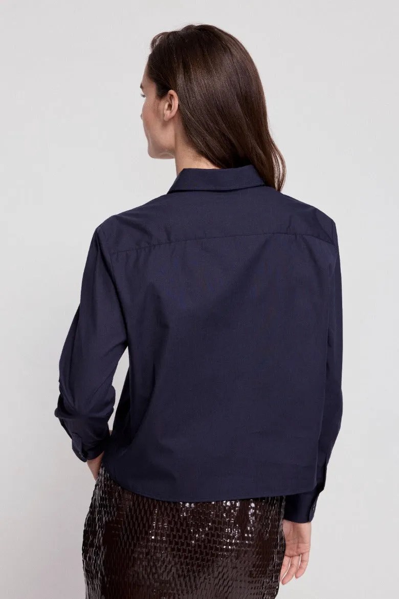 The Long Sleeve Boxy Crop sold by The Shirt by Rochelle Behrens product image thumbnail 4