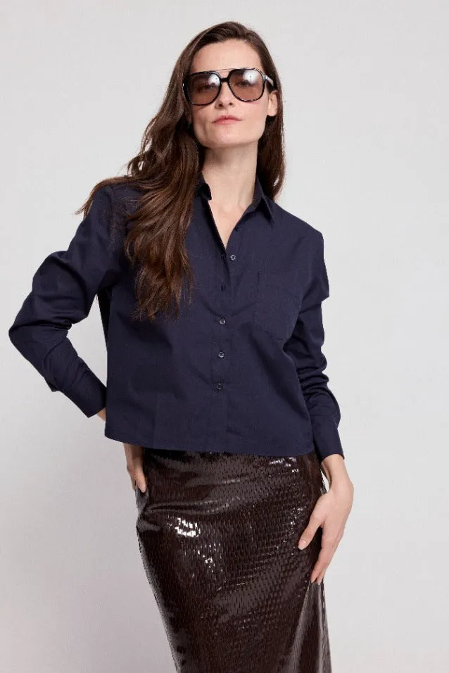 The Long Sleeve Boxy Crop sold by The Shirt by Rochelle Behrens product image thumbnail 2