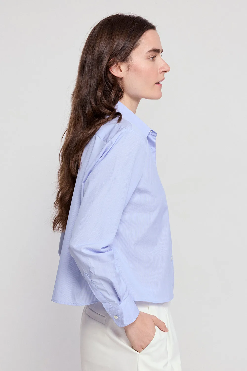 The Long Sleeve Boxy Crop sold by The Shirt by Rochelle Behrens product image thumbnail 4