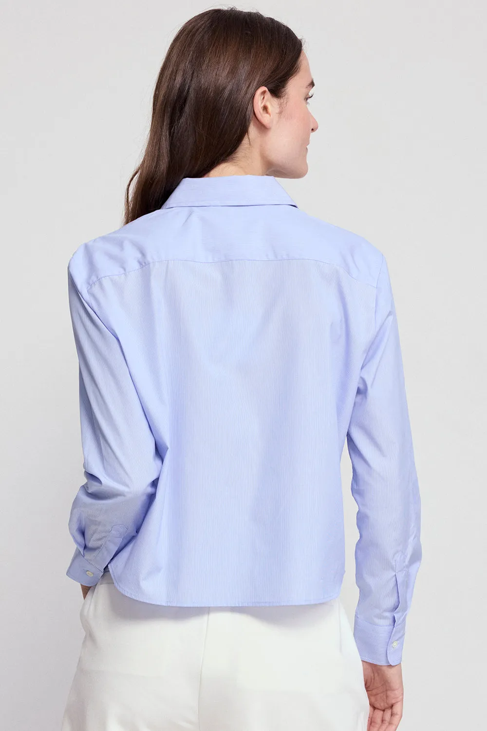 The Long Sleeve Boxy Crop sold by The Shirt by Rochelle Behrens product image thumbnail 5