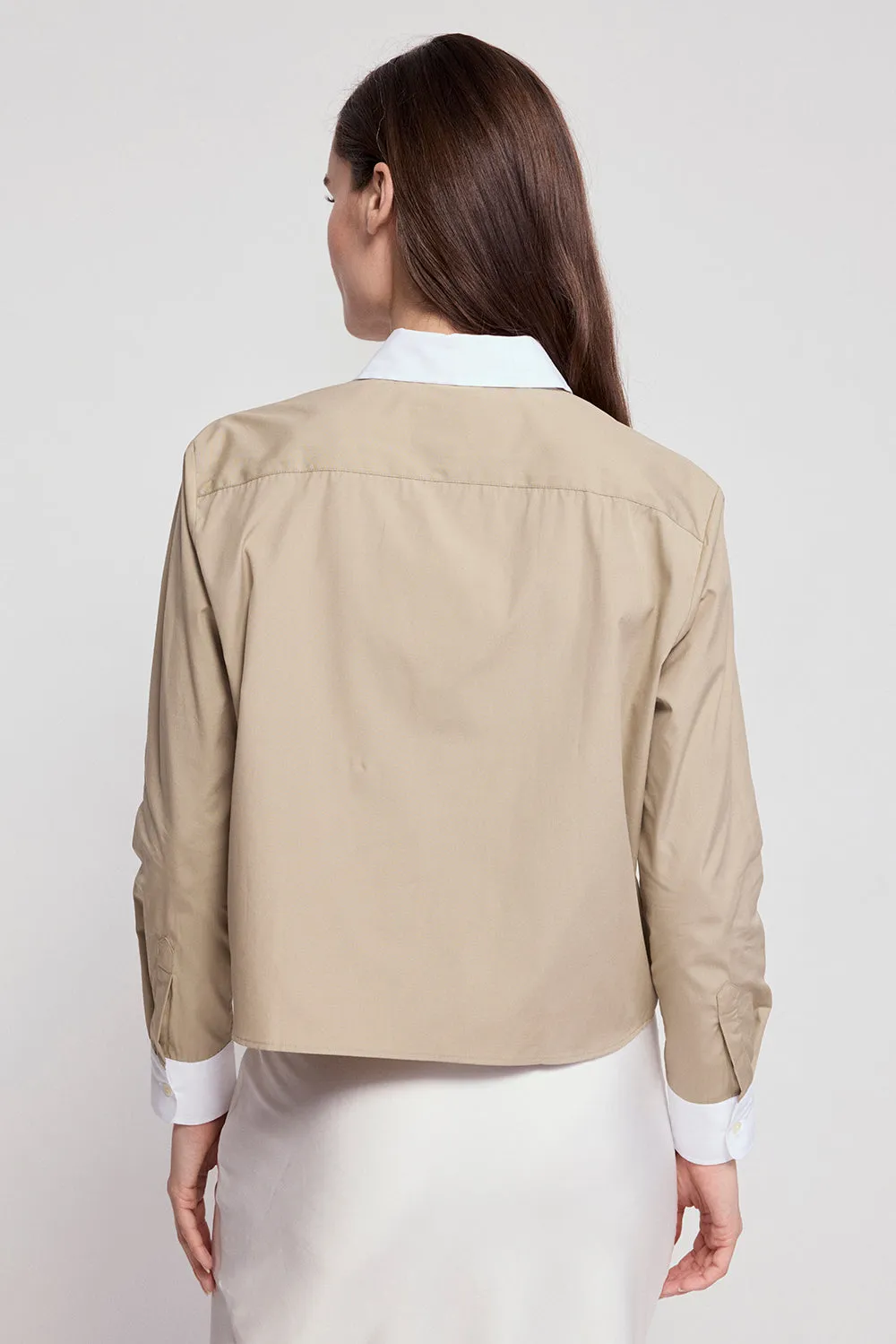 The Long Sleeve Boxy Crop sold by The Shirt by Rochelle Behrens product image thumbnail 4