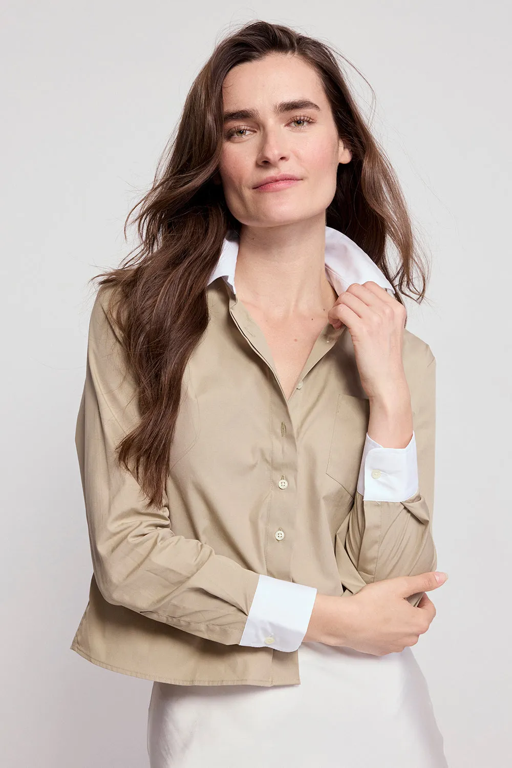 The Long Sleeve Boxy Crop sold by The Shirt by Rochelle Behrens product image thumbnail 2