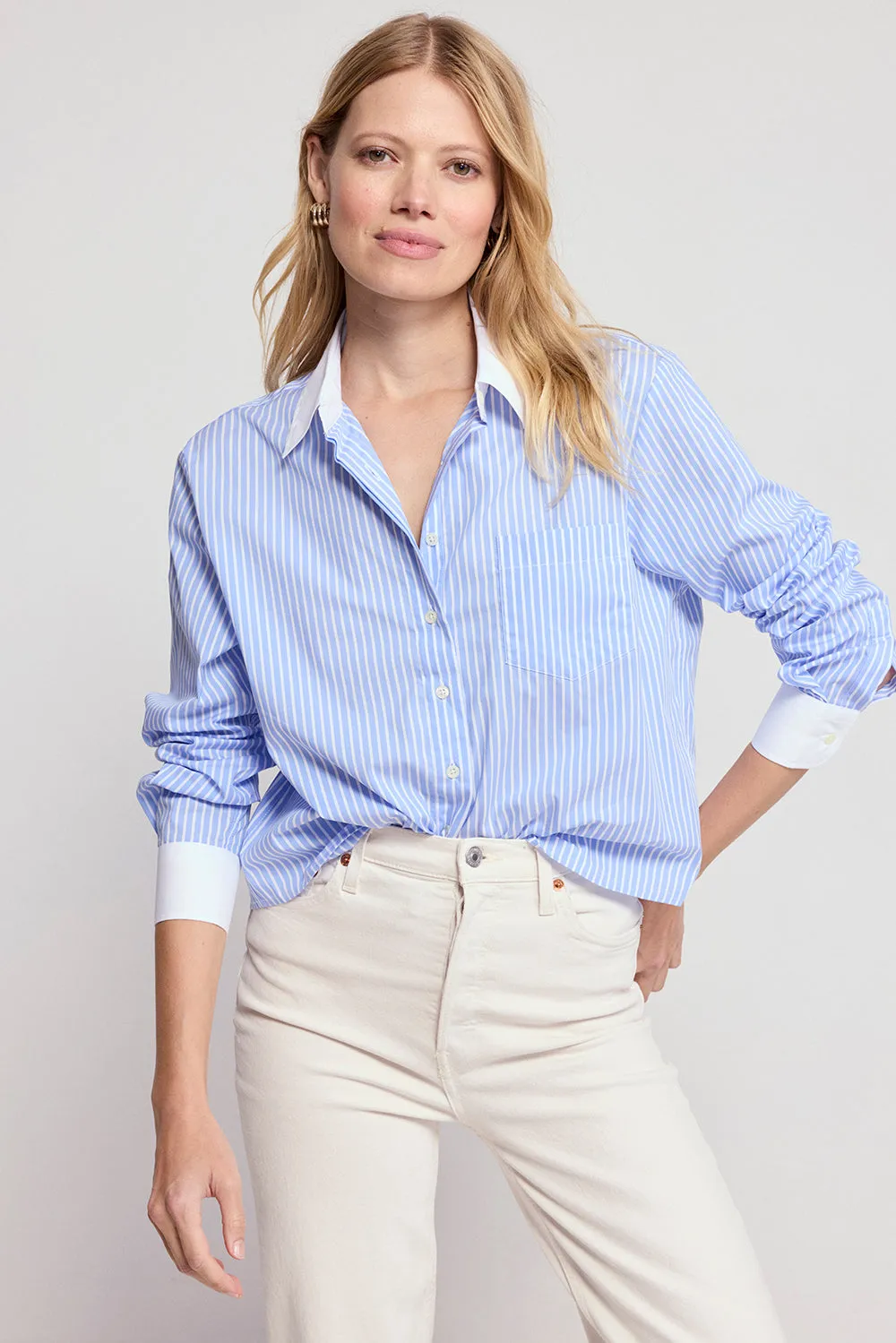 The Long Sleeve Boxy Crop sold by The Shirt by Rochelle Behrens