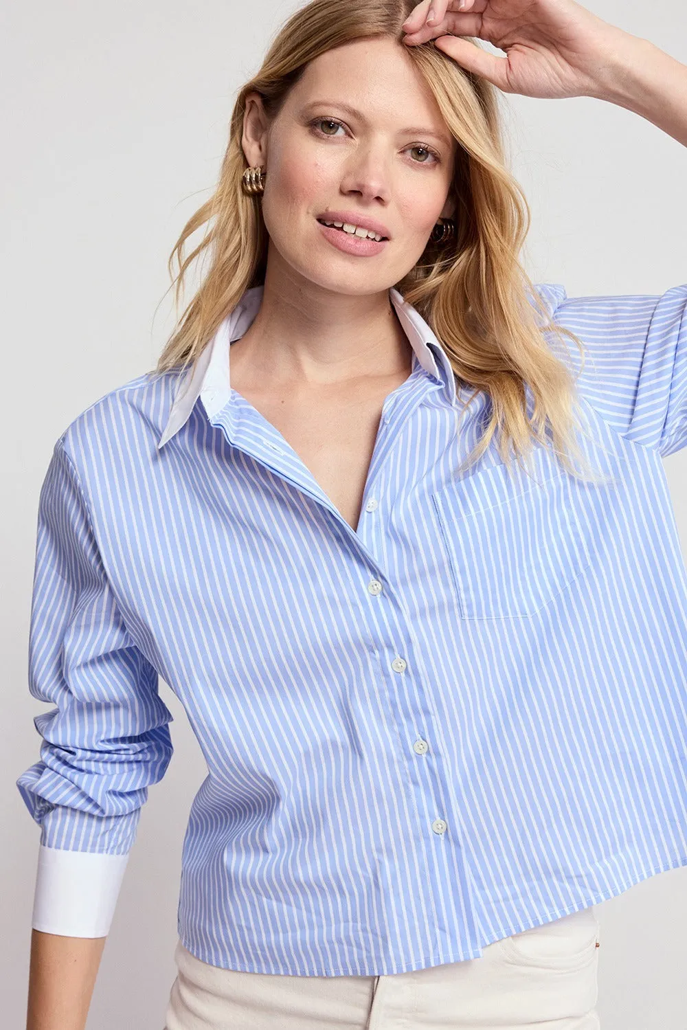 The Long Sleeve Boxy Crop sold by The Shirt by Rochelle Behrens product image thumbnail 2