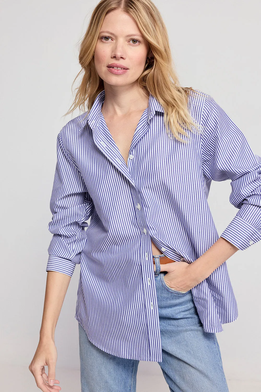 The Jet Set Boyfriend Shirt sold by The Shirt by Rochelle Behrens product image thumbnail 5