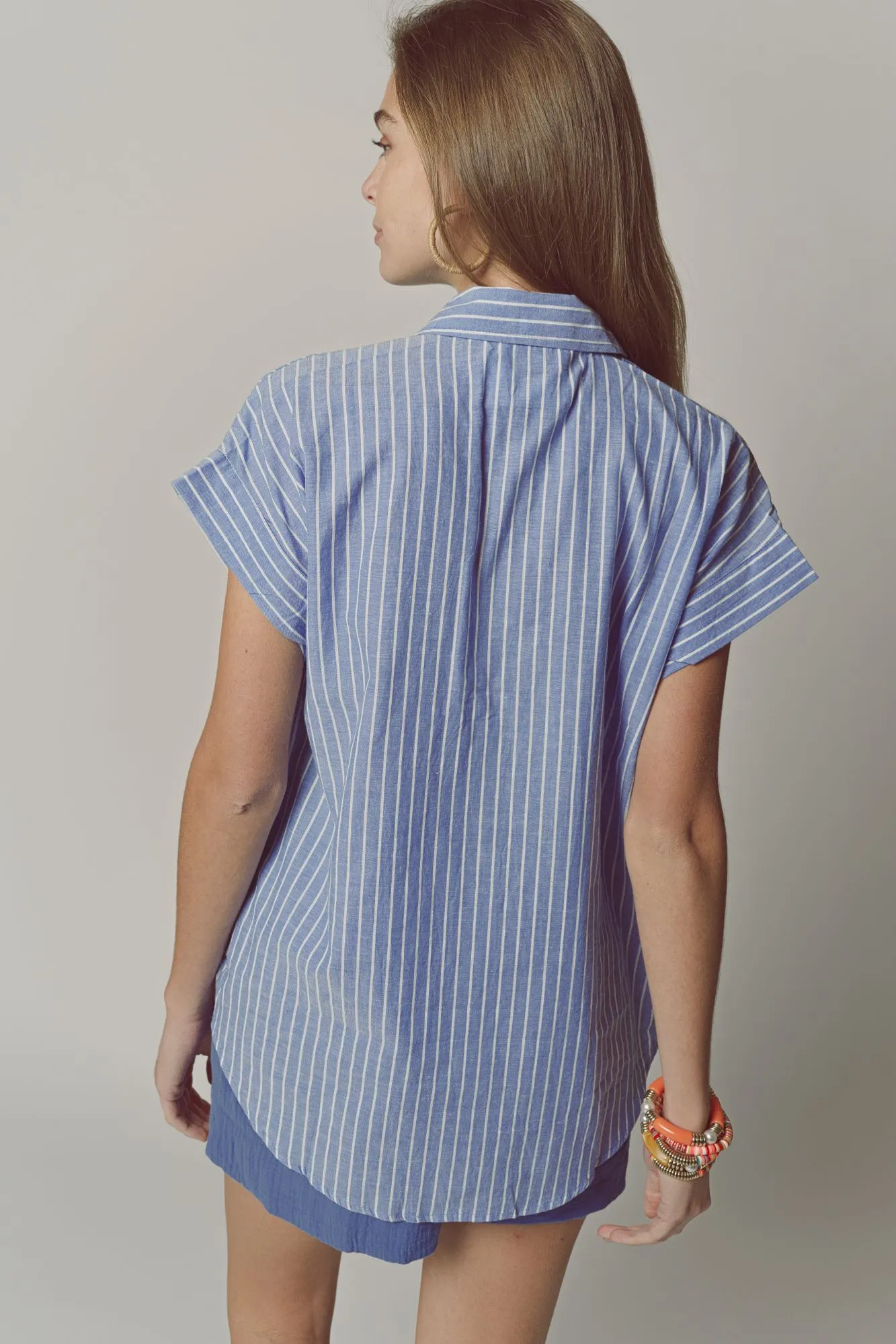 The Short Sleeve Boyfriend Shirt sold by The Shirt by Rochelle Behrens product image thumbnail 3