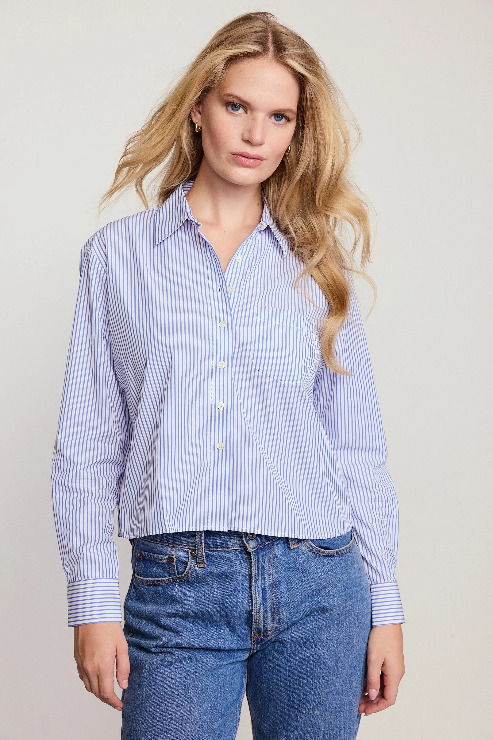 The Long Sleeve Boxy Crop sold by The Shirt by Rochelle Behrens product image thumbnail 4
