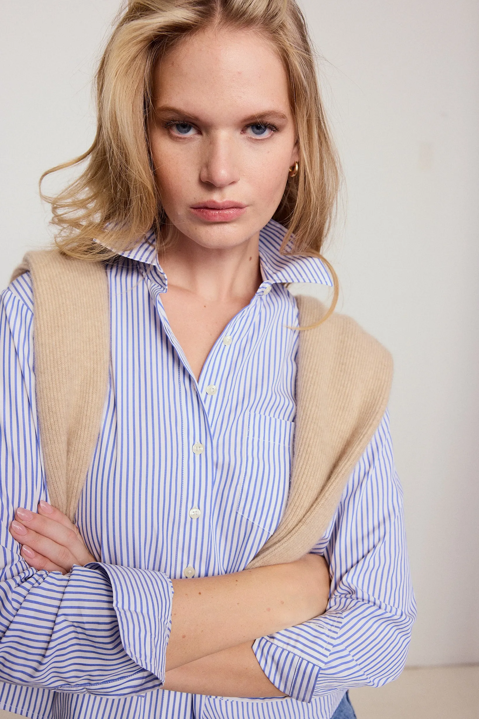 The Long Sleeve Boxy Crop sold by The Shirt by Rochelle Behrens product image thumbnail 2