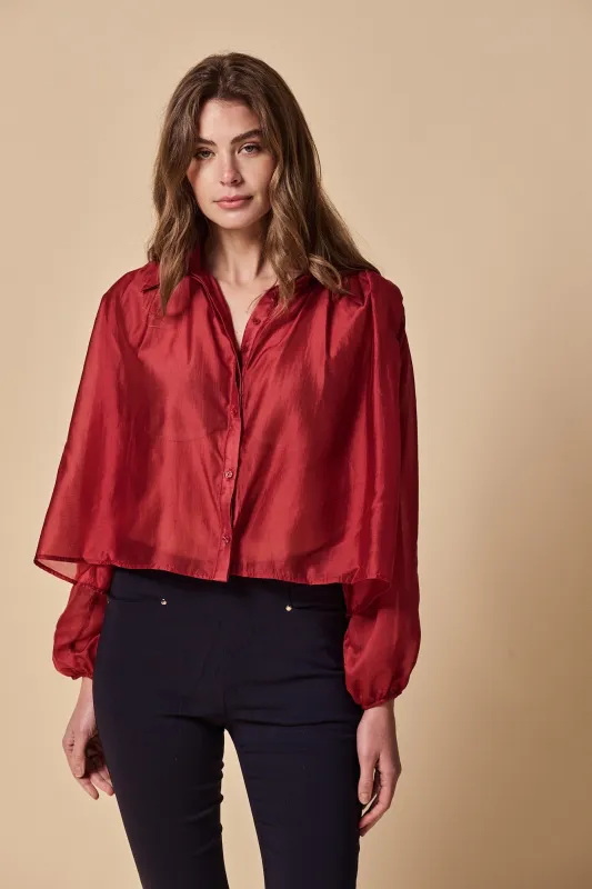 The Long Sleeve Hayden Shirt sold by The Shirt by Rochelle Behrens