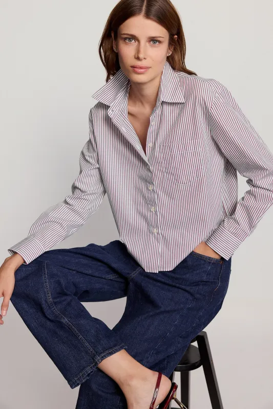 The Long Sleeve Boxy Crop sold by The Shirt by Rochelle Behrens