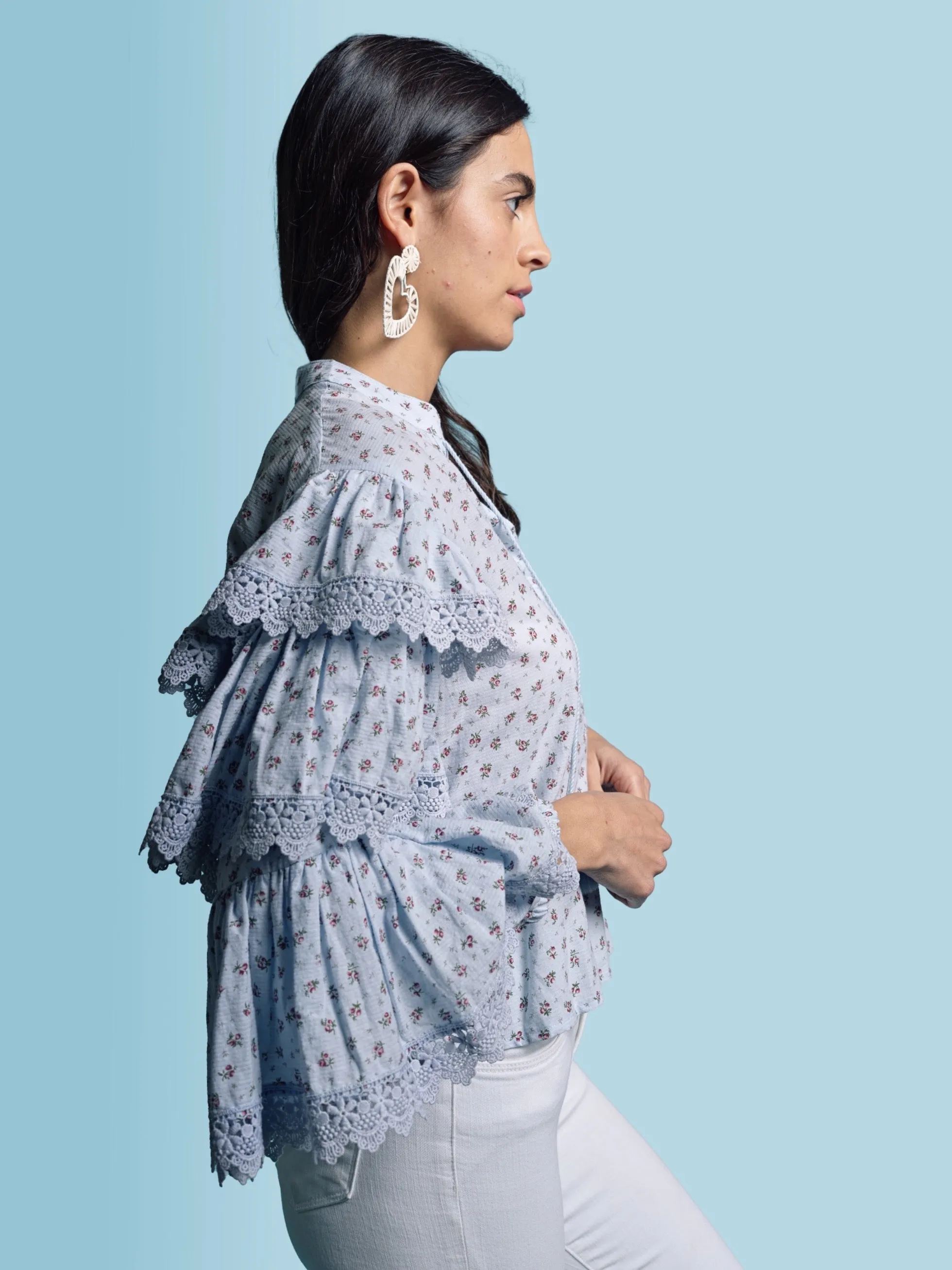 The Tiered Sleeve Shirt sold by The Shirt by Rochelle Behrens product image thumbnail 3