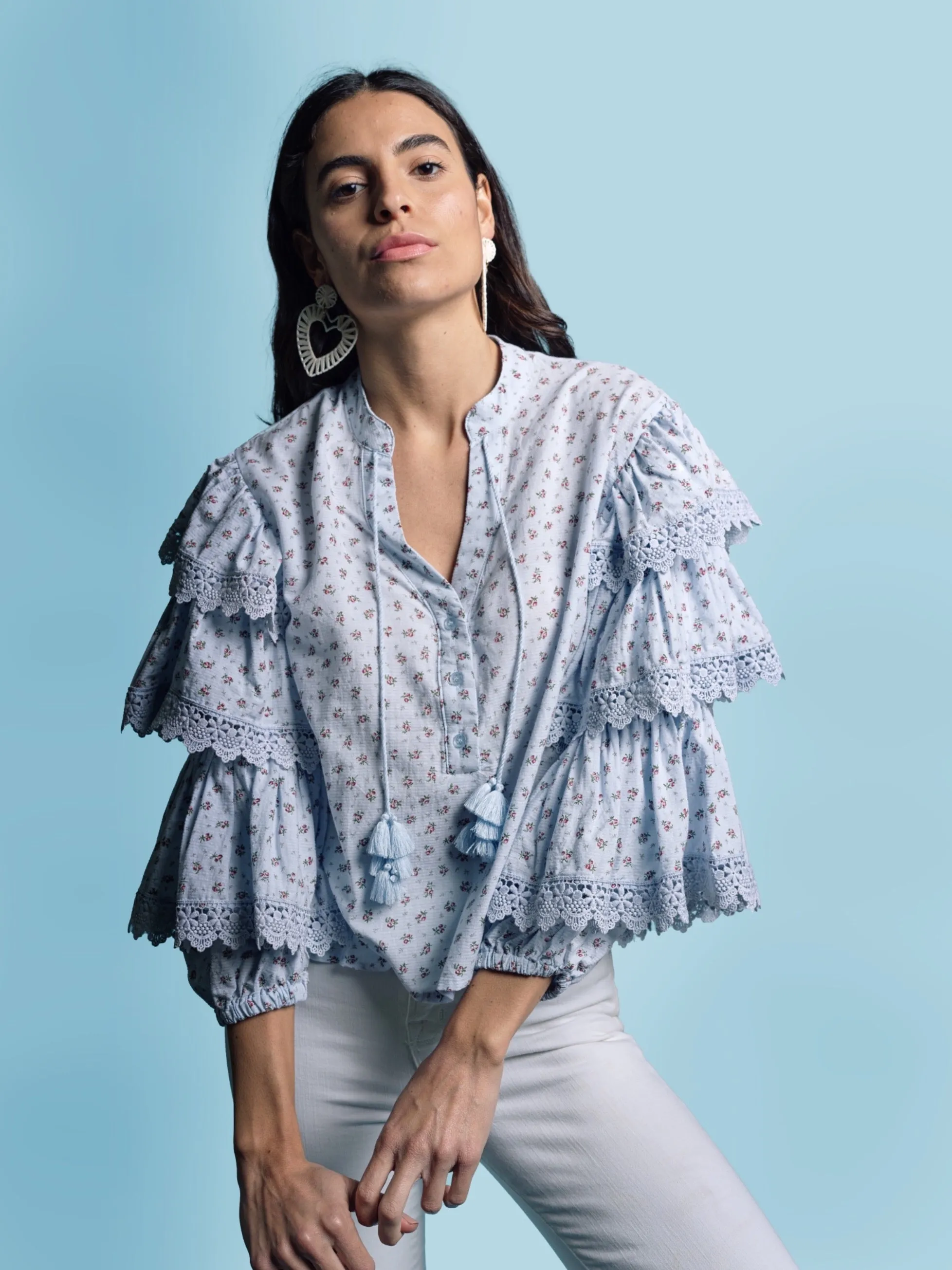 The Tiered Sleeve Shirt sold by The Shirt by Rochelle Behrens product image thumbnail 2