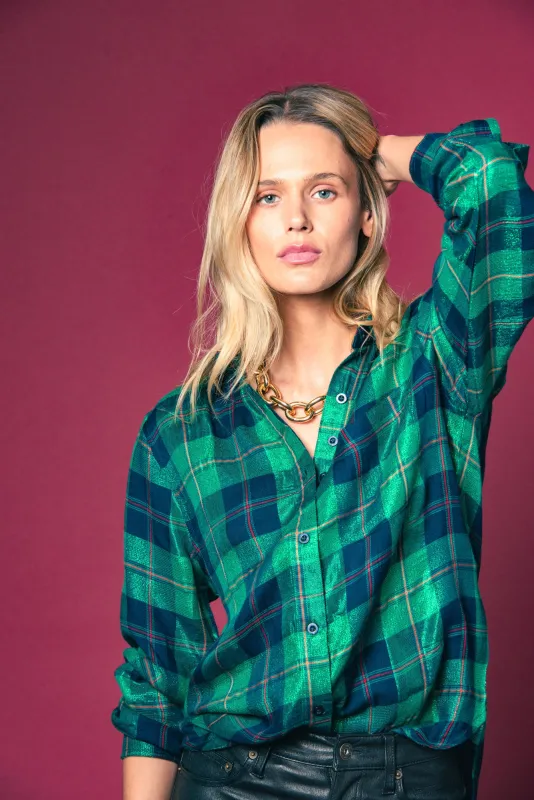 The Boyfriend Shirt in Plaid sold by The Shirt by Rochelle Behrens