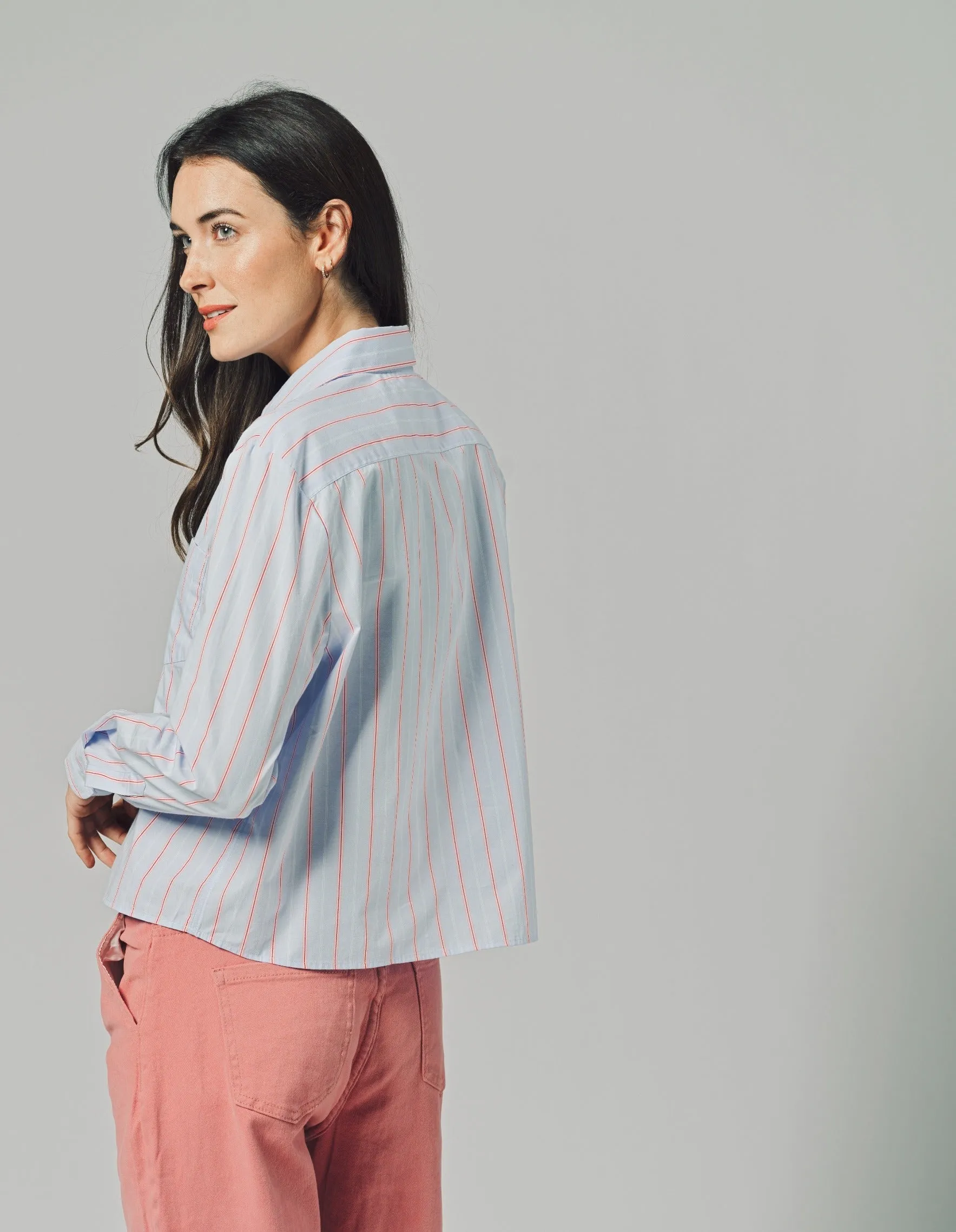 The Long Sleeve Boxy Crop sold by The Shirt by Rochelle Behrens product image thumbnail 3